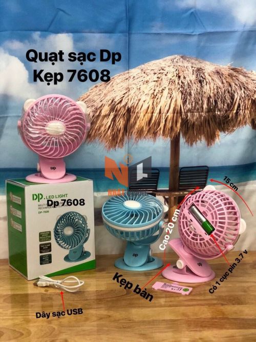 Quạt Sạc DP 7608